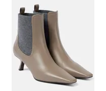Verzierte Chelsea Boots aus Leder