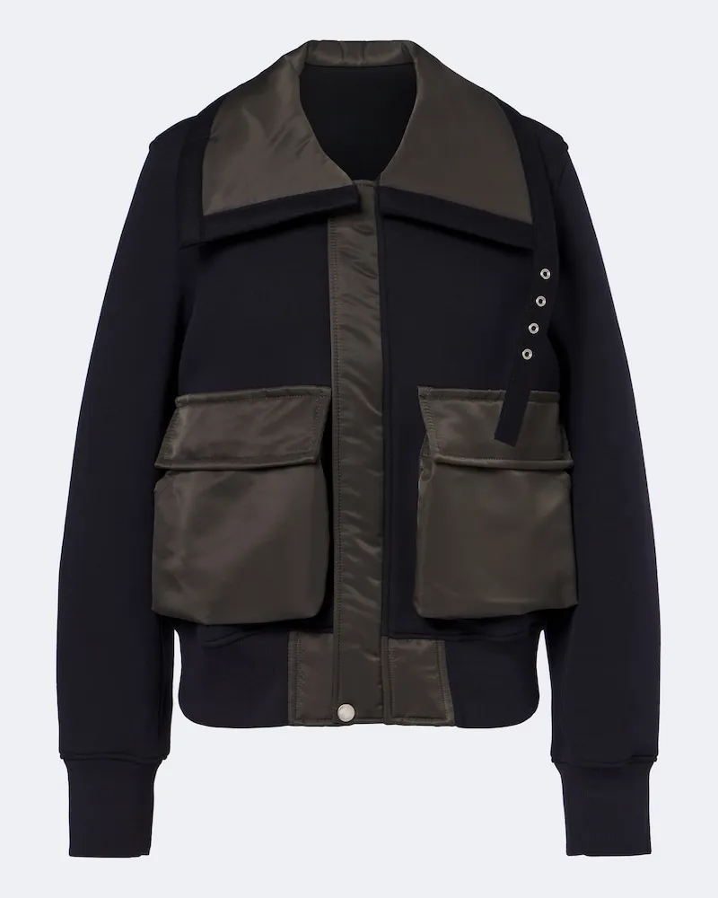 Sacai Blousonjacke aus einem Baumwollgemisch Multicolor
