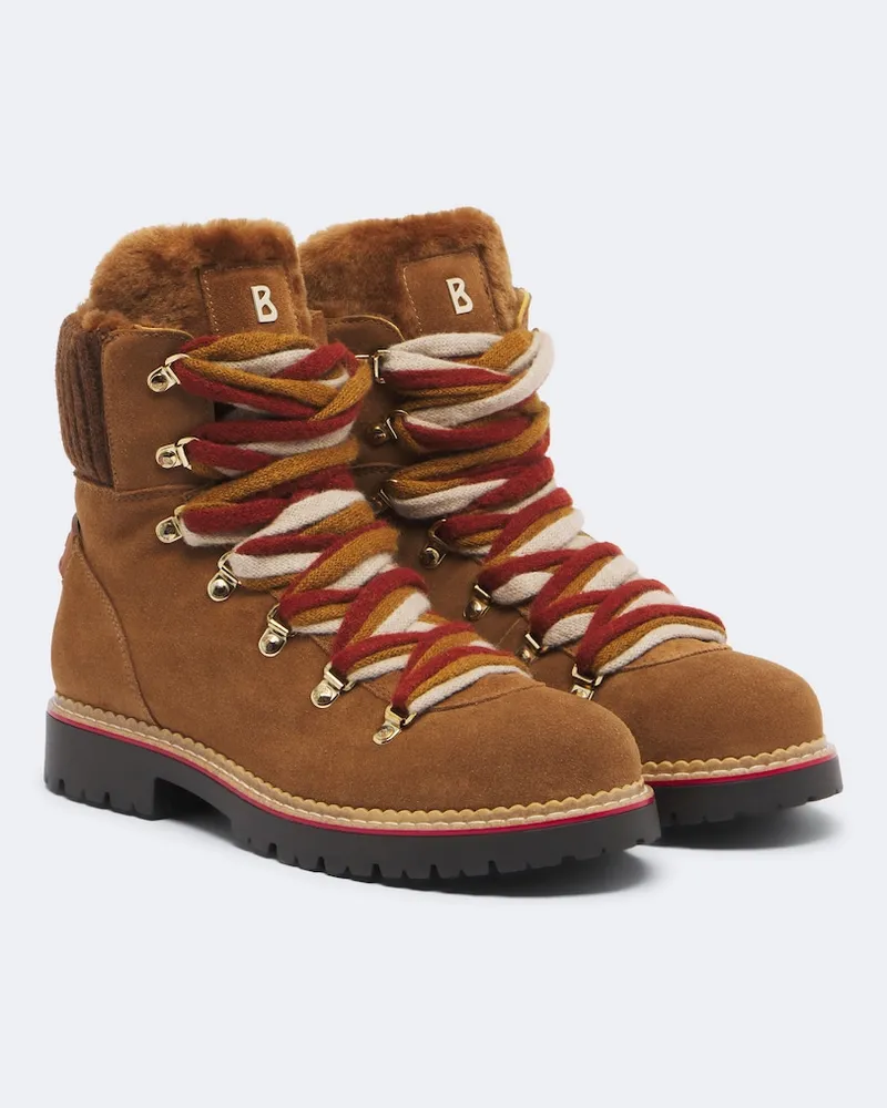 Bogner Schnürstiefel Andermatt aus Veloursleder Braun