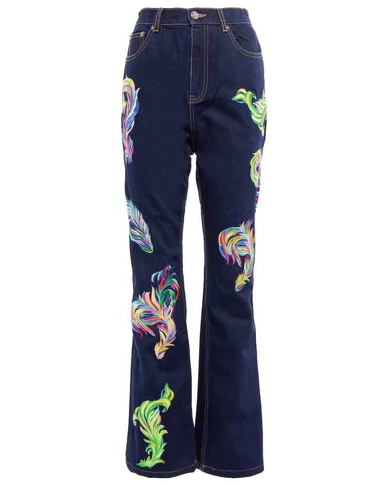 Area High-Rise Straight Jeans Multicolor