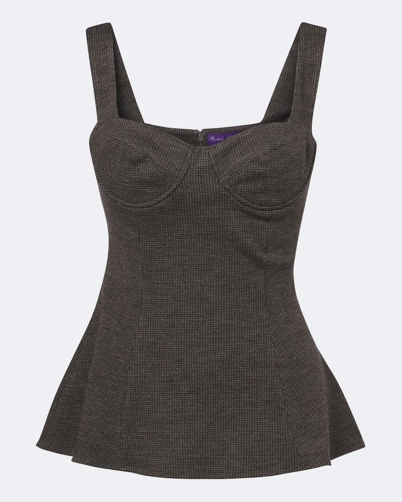 Ralph Lauren Top aus Jersey Grau