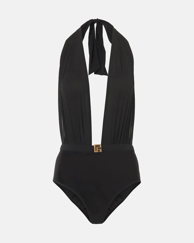 Balmain Badeanzug Schwarz
