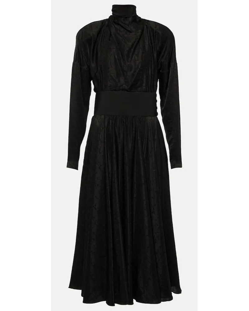 Alaïa Alaïa Midikleid Schwarz