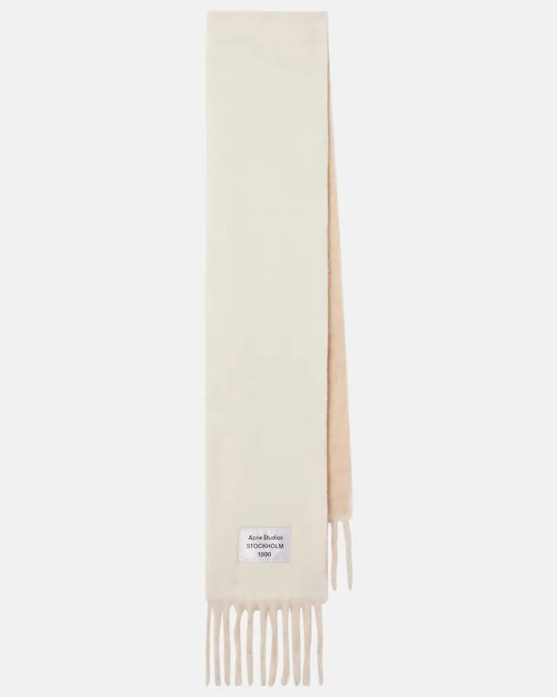 Acne Studios Schal aus einem Alpakawollgemisch Beige