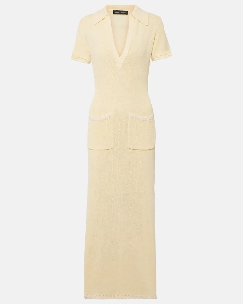 Proenza Schouler Maxikleid Auden Gelb
