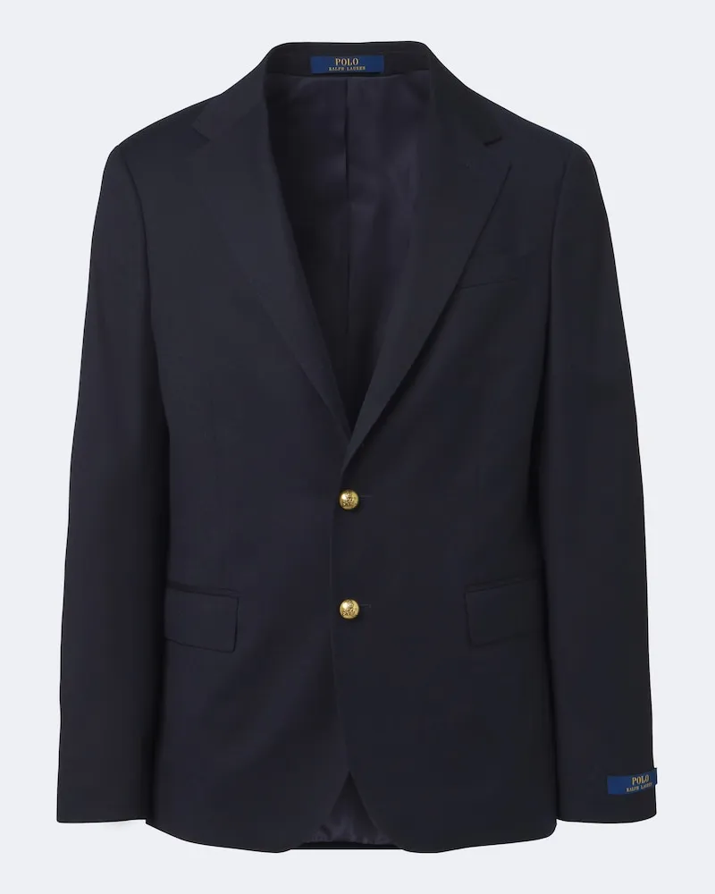 Ralph Lauren Blazer Polo aus einem Wollgemisch Blau