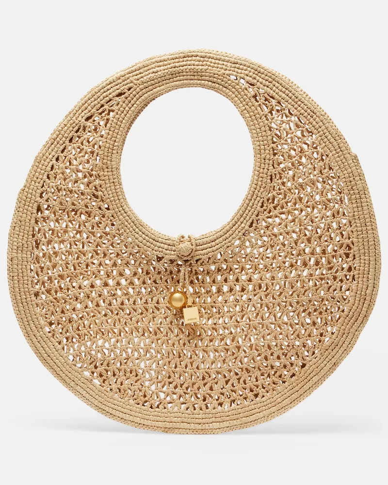 Jacquemus Tote Bag Spiagga aus Raffiabast Beige