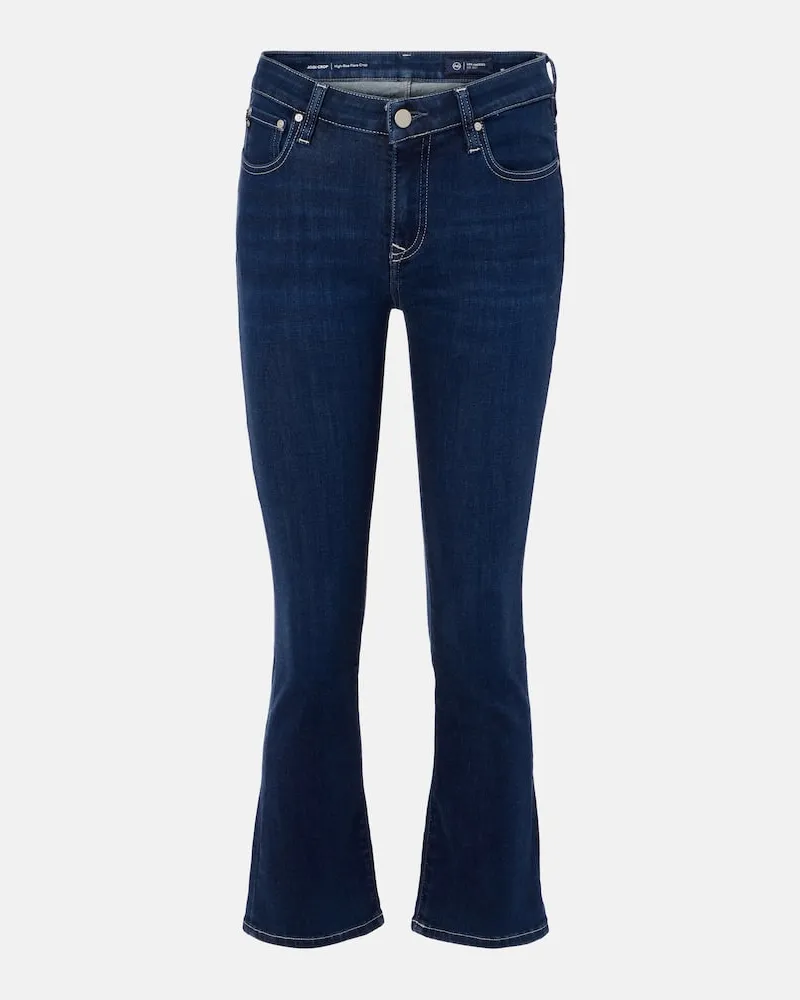 Adriano Goldschmied Cropped Flared Jeans Jodi Blau