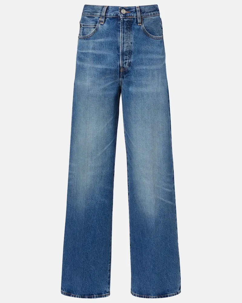 Frame Denim Wide-Leg Jeans The Collegiate Blau