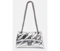 Schultertasche Crush Small aus Metallic-Leder