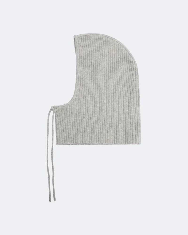 Yves Salomon Balaclava aus Kaschmir Grau