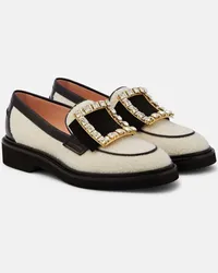 Roger Vivier Loafers Viv' Rangers aus Boucle Weiss