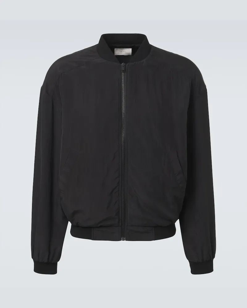The Row Jacke Orianel aus Seide Schwarz
