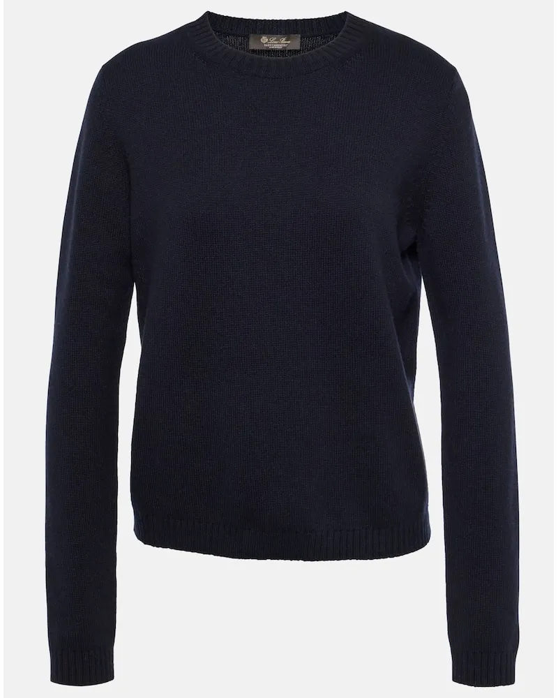 Loro Piana Pullover aus Kaschmir Blau