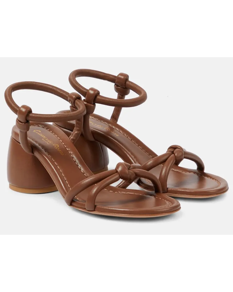 Gianvito Rossi Sandalen Cassis 60 aus Leder Braun