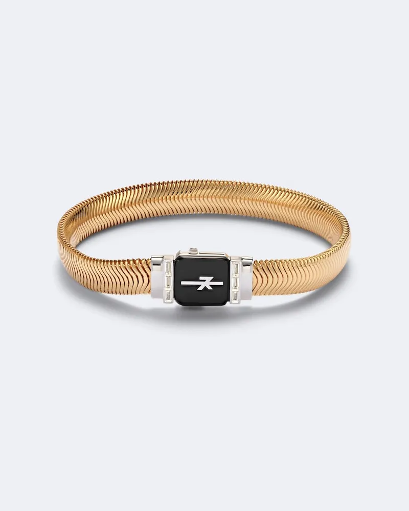 Nikos Koulis Armreif Feelings aus 18kt Gelbgold mit Diamanten Gold