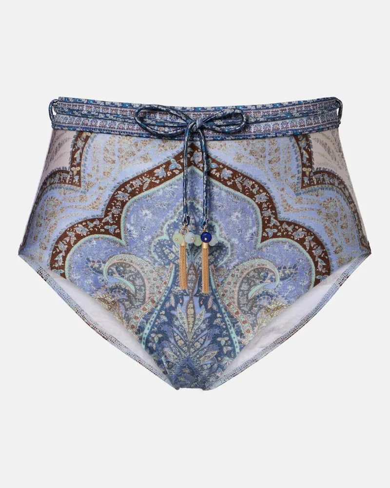 Zimmermann Bikini-Höschen Wanderlust Blau
