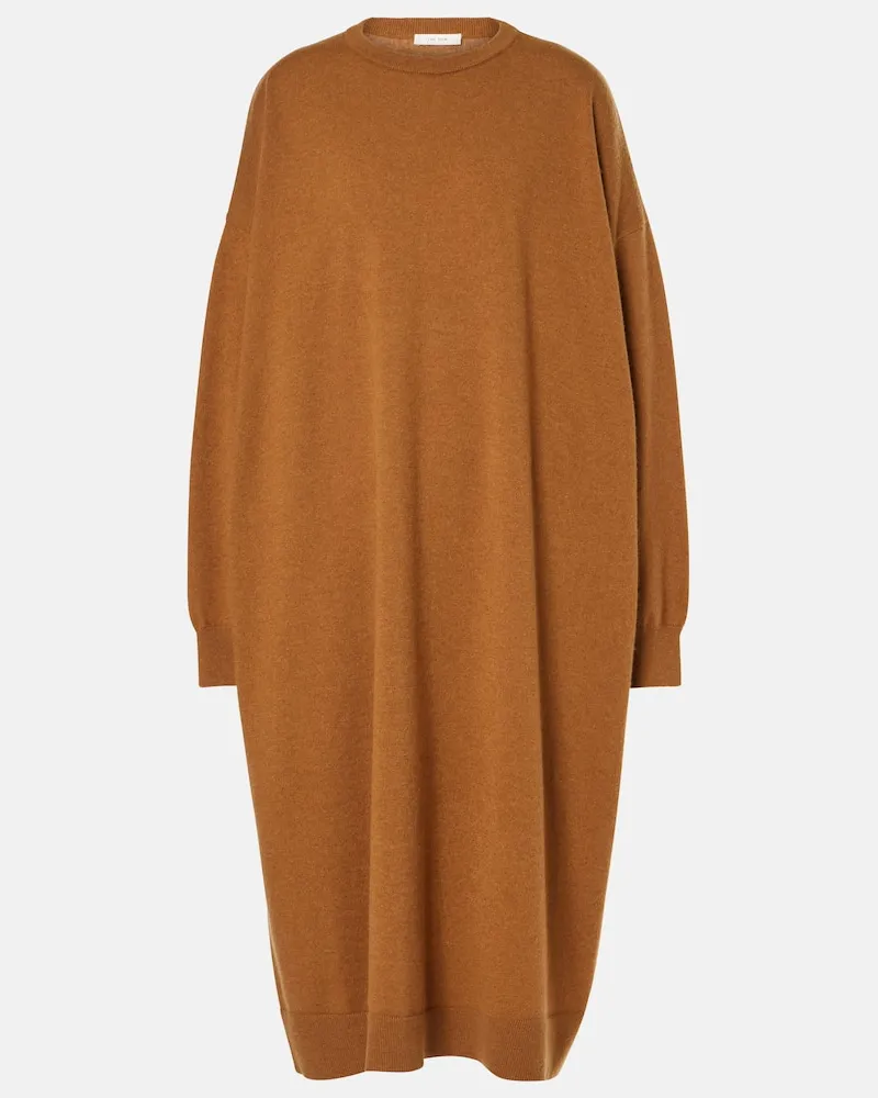 The Row Pulloverkleid Giustina aus Kaschmir Braun