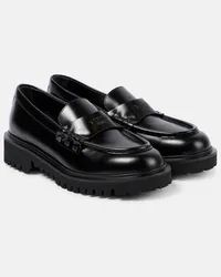 Valentino Garavani Loafers Rockstud aus Leder Schwarz