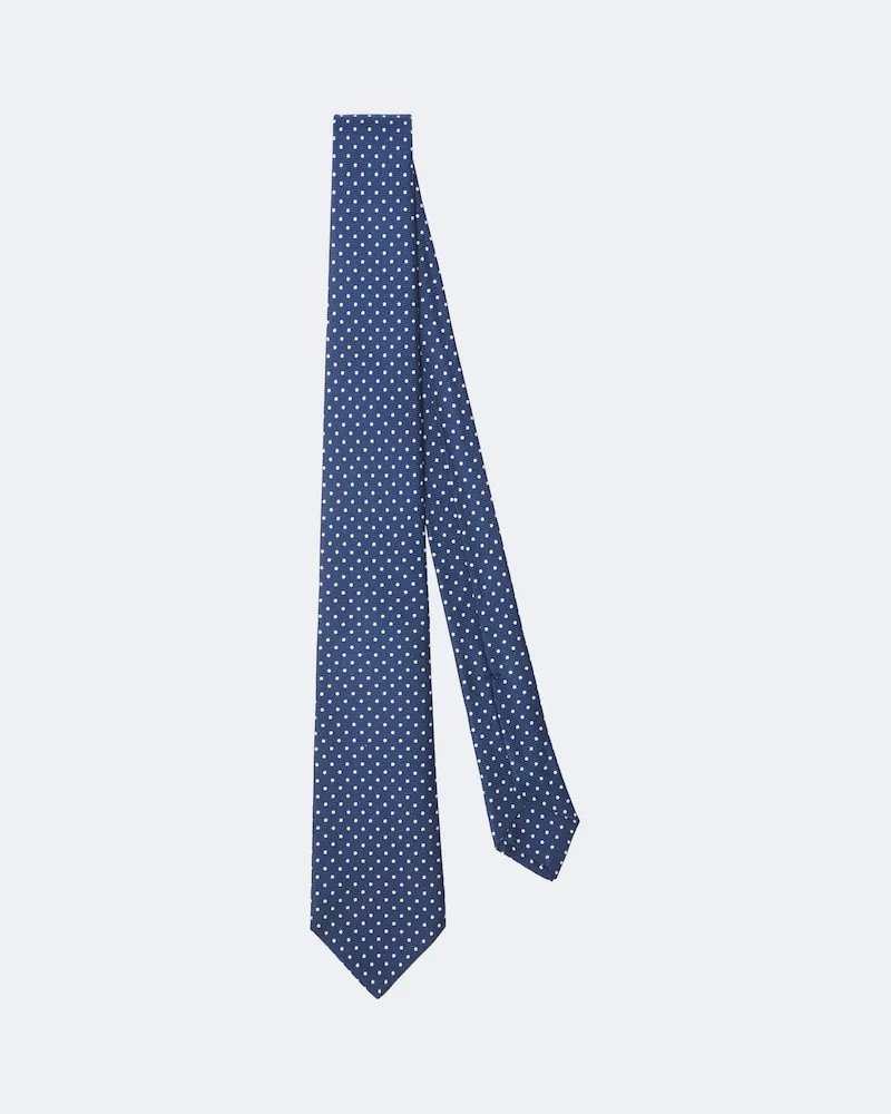 Kiton Krawatte aus Seide Blau