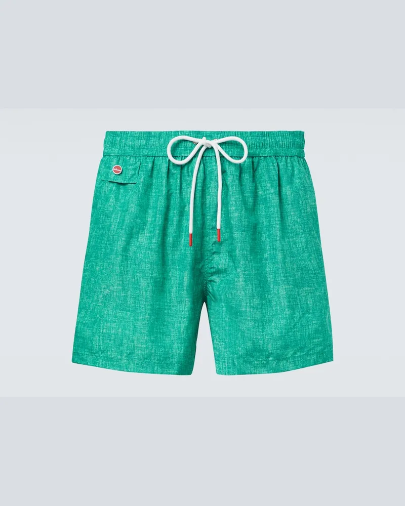 Kiton Badeshorts Grün