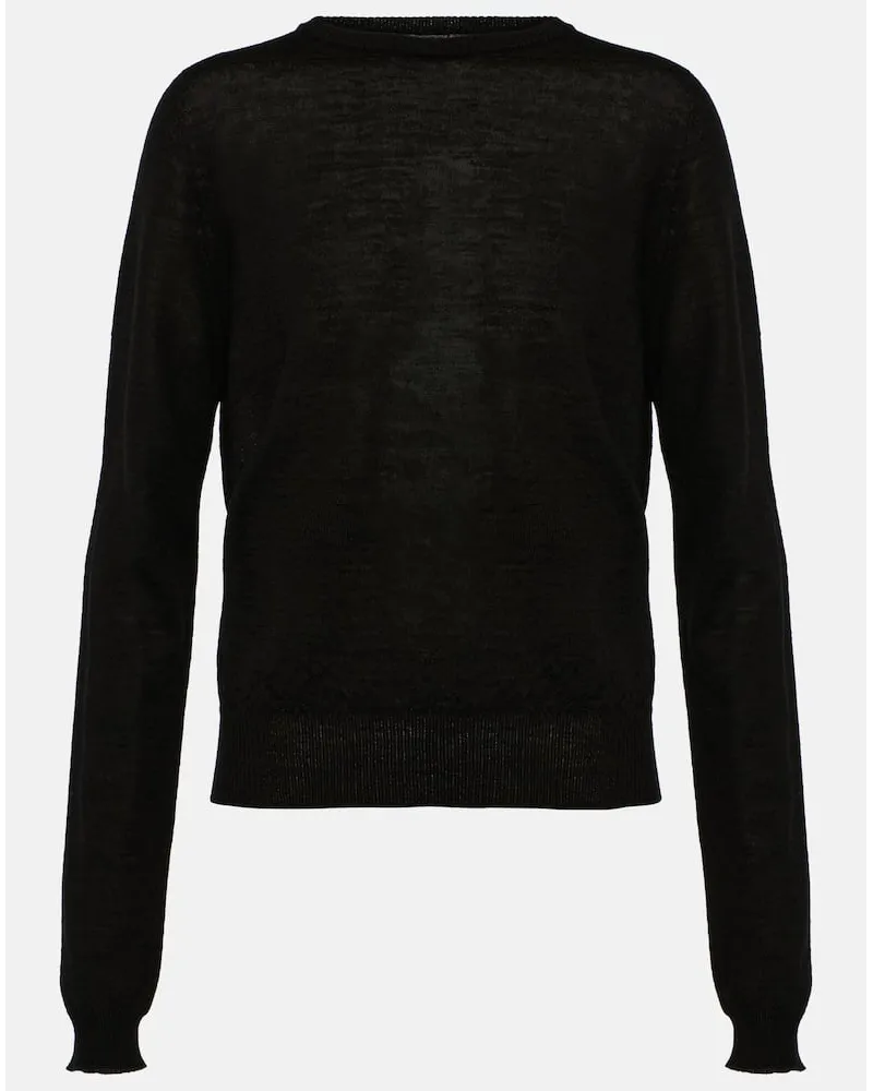 Rick Owens Pullover Maglia aus Wolle Schwarz