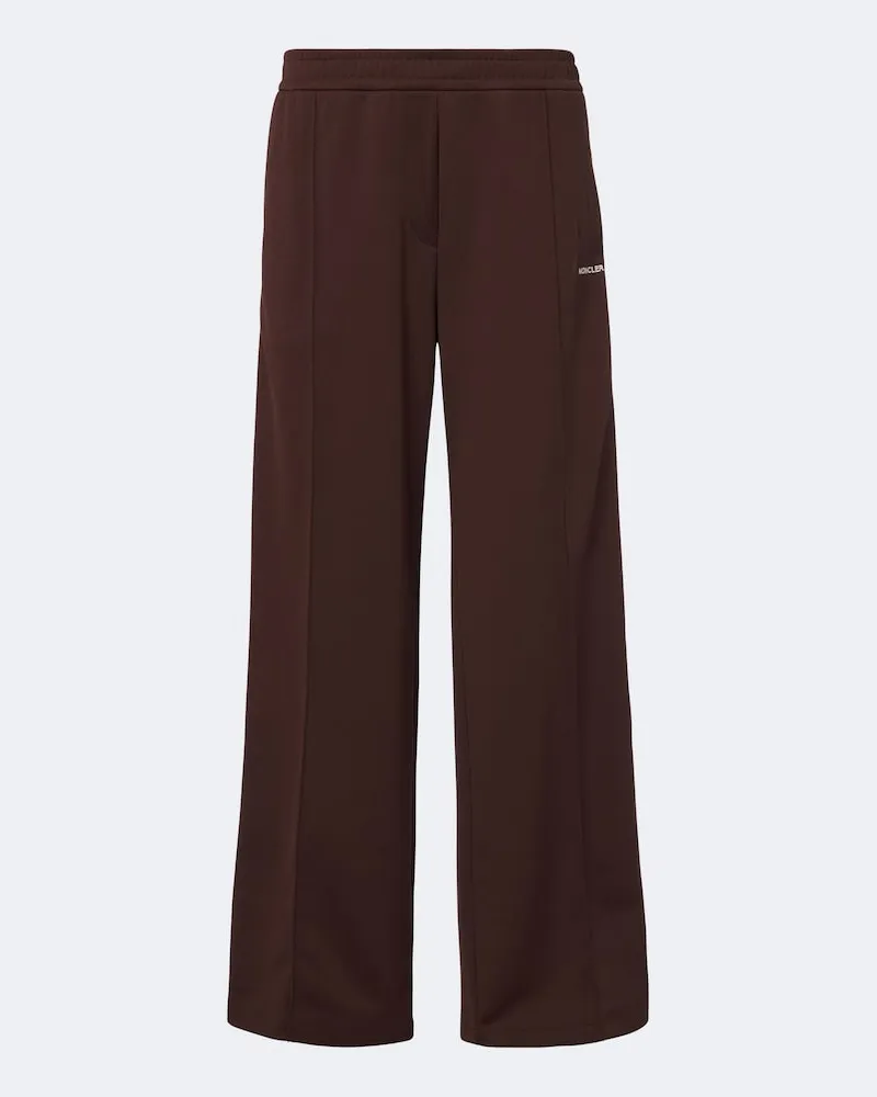 Moncler Sweatpants aus Jersey Braun