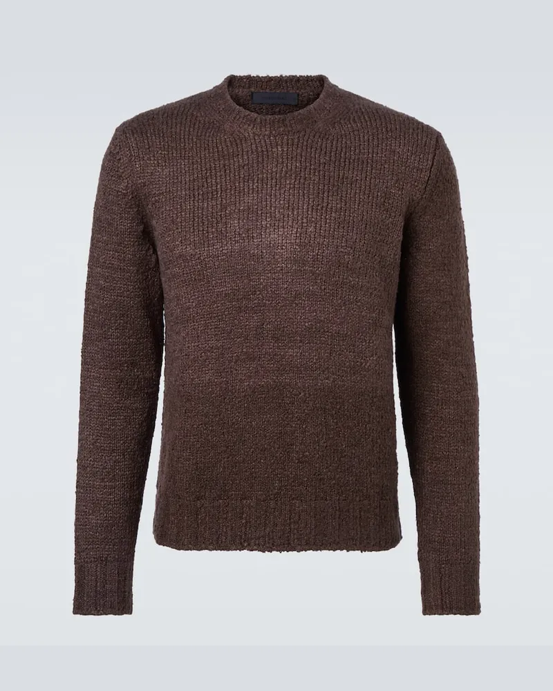 SAMAN AMEL Pullover Gio aus Seide Braun