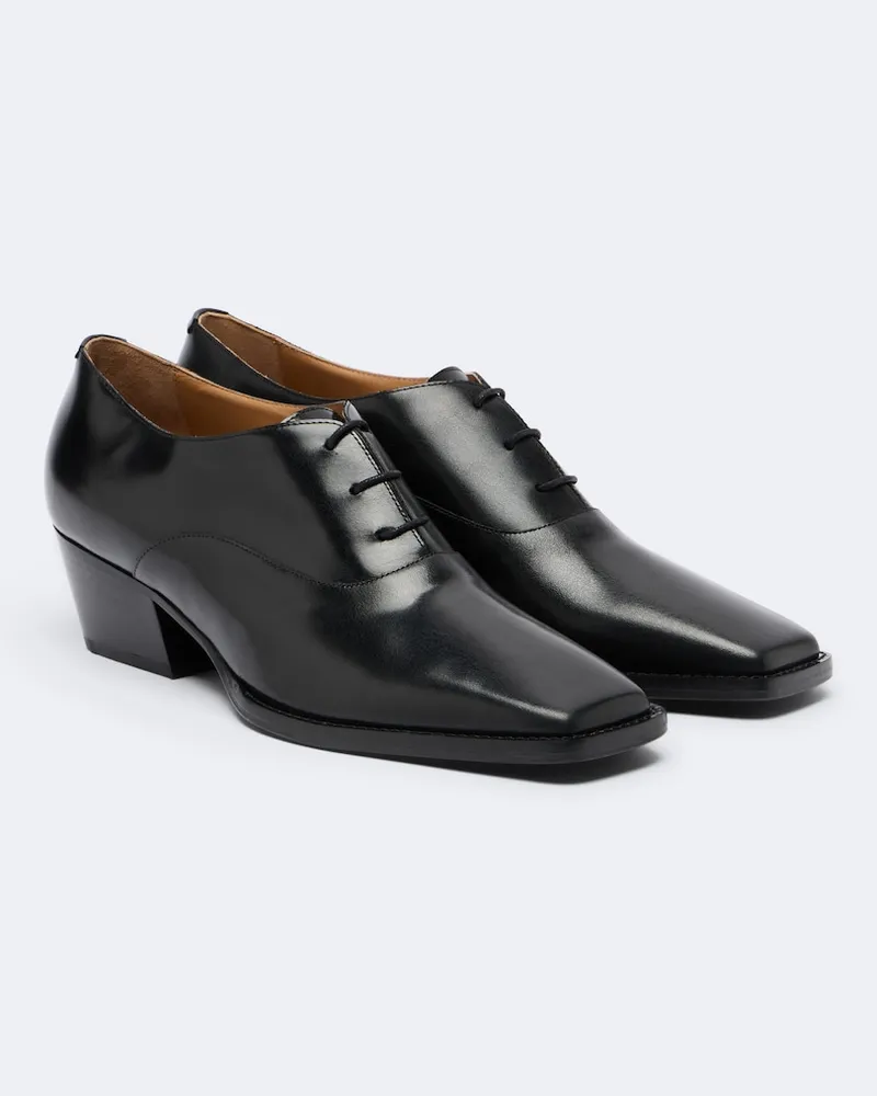 Jil Sander Pumps aus Leder Schwarz