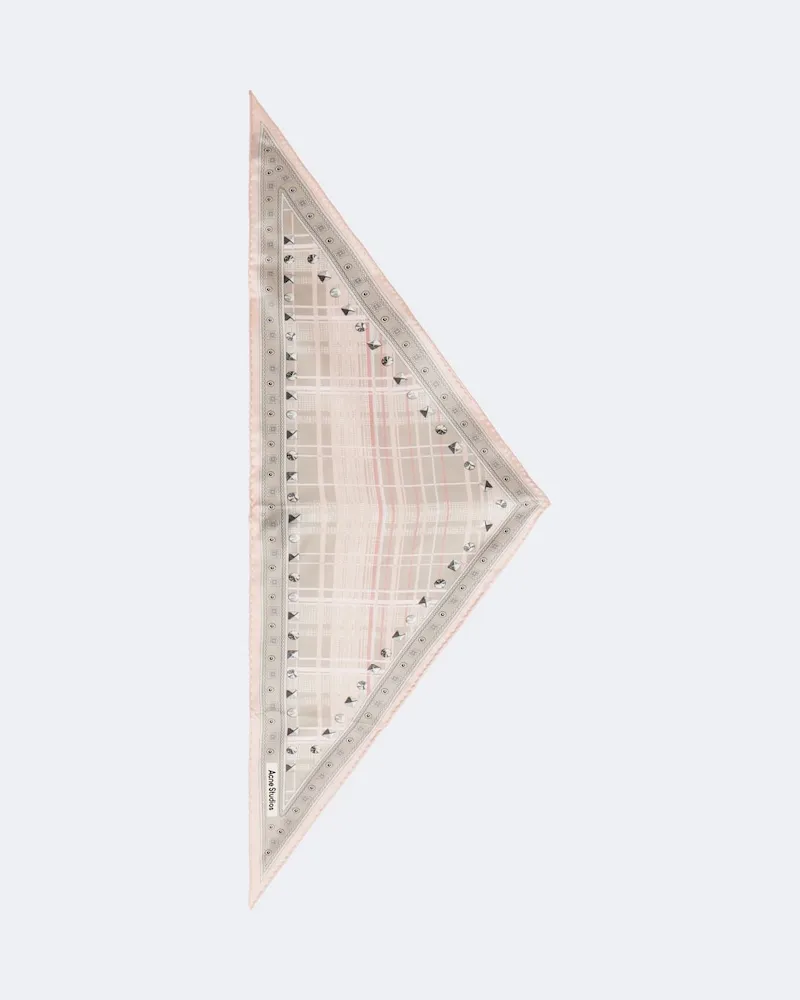 Acne Studios Tuch aus Seidensatin Rosa