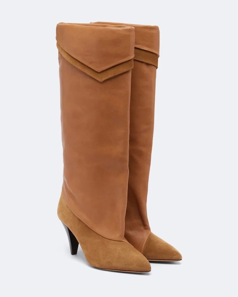 Isabel Marant Kniehohe Stiefel Lezra Braun