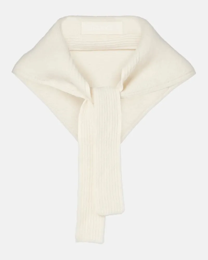 Jacquemus Schal Gros Grain Weiß