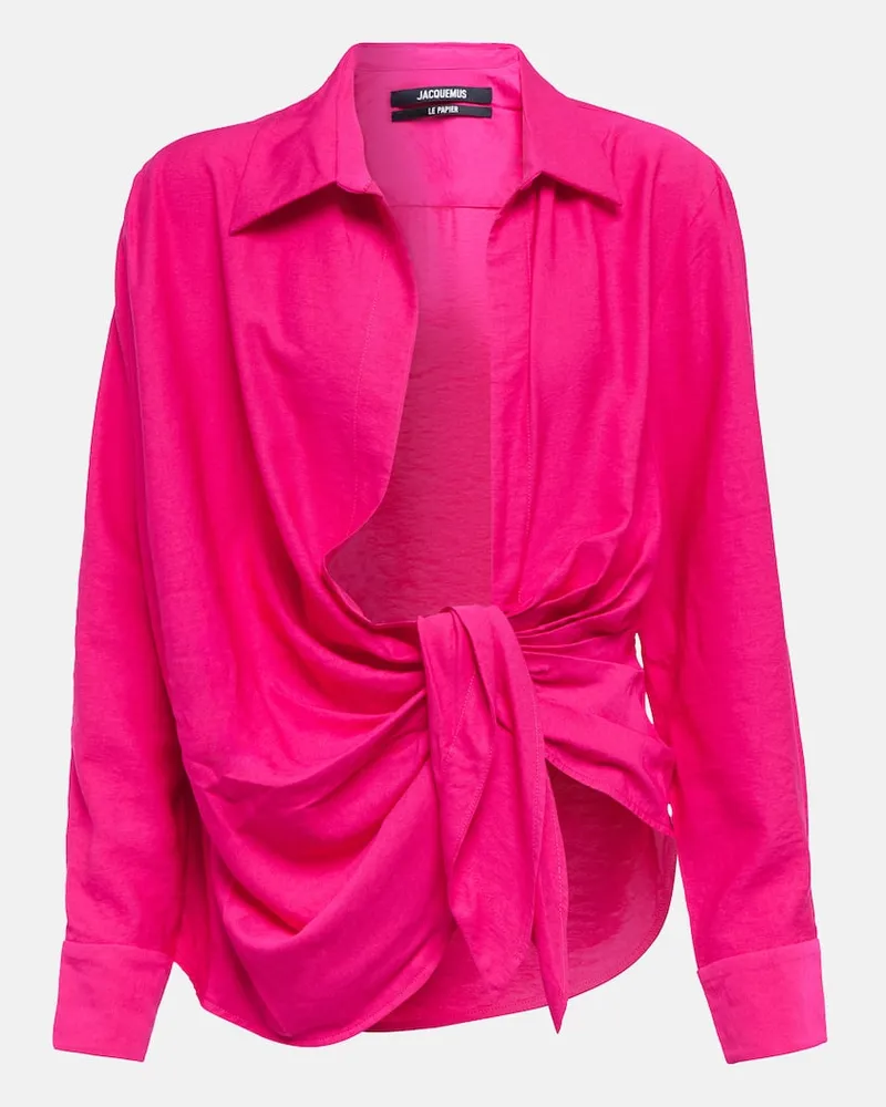 Jacquemus Hemd La Chemise Bahia Pink