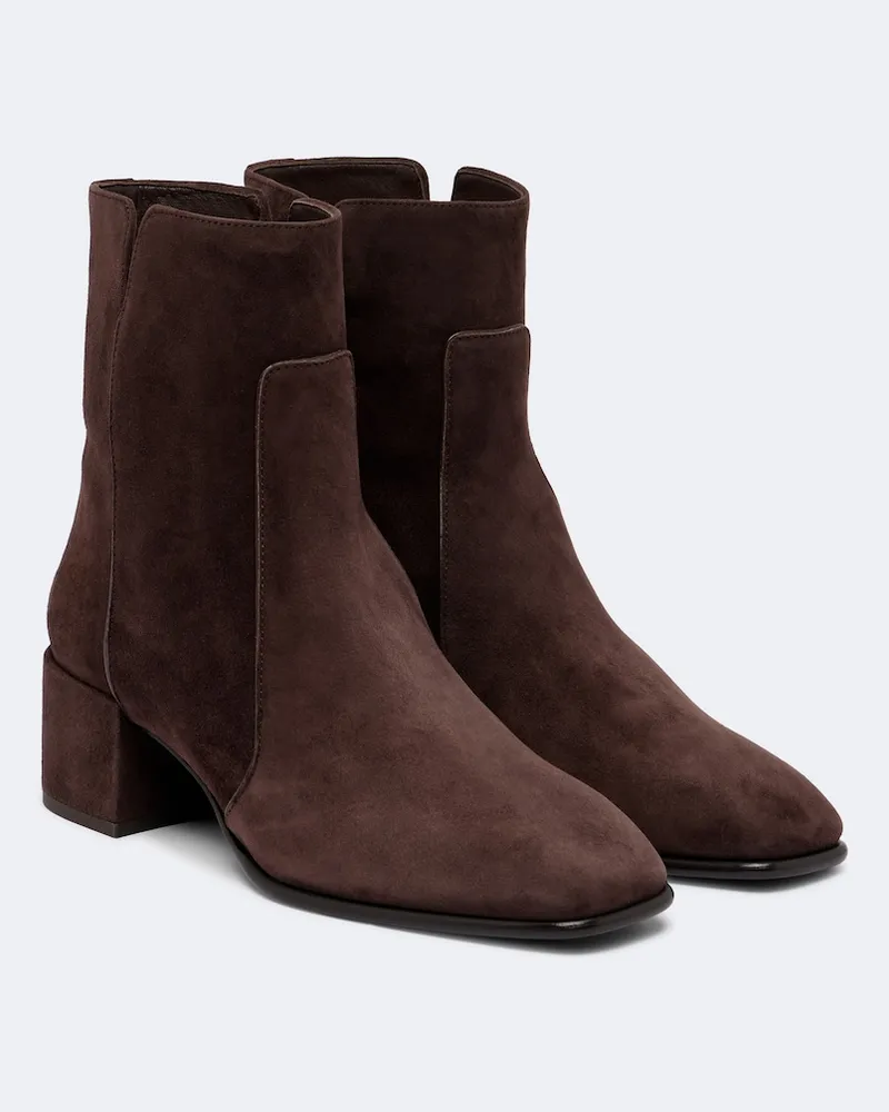 Jimmy Choo Ankle Boots Eliot aus Veloursleder Braun