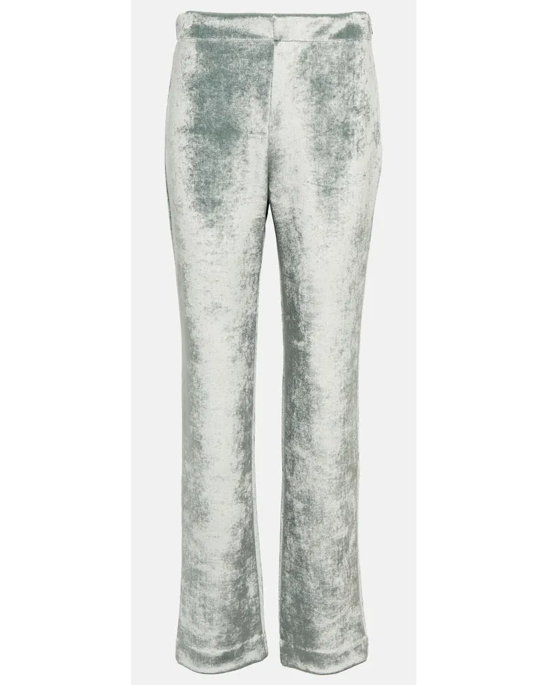 Jil Sander Hose aus einem Wollgemisch Blau