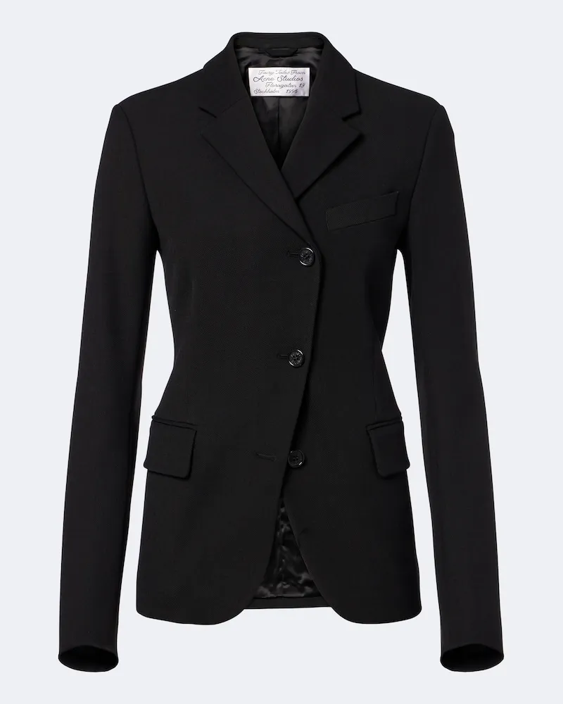 Acne Studios Blazer aus Twill Schwarz