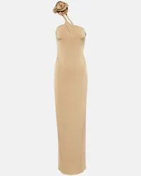 Magda Butrym One-Shoulder-Maxikleid aus Jersey Beige