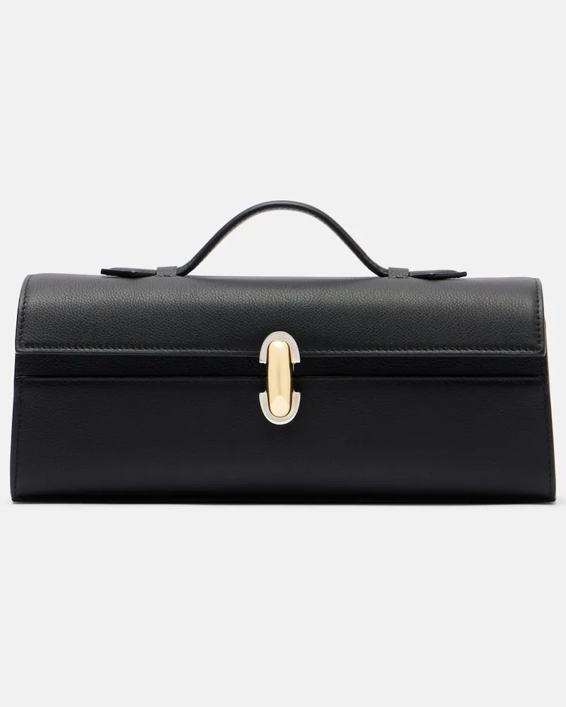 SAVETTE Henkeltasche Symmetry Slim aus Leder Schwarz