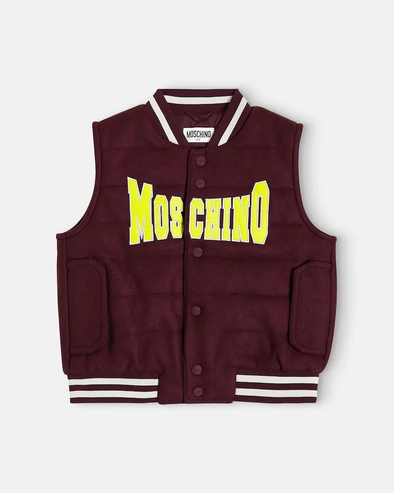 Moschino Wattierte Weste Rot