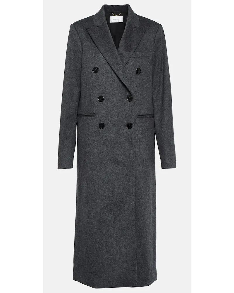 Victoria Beckham Mantel aus Schurwolle Grau