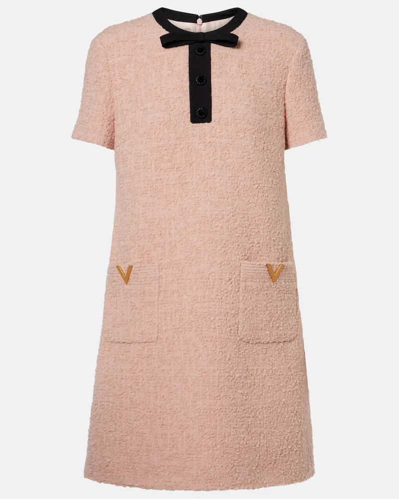 Valentino Garavani Minikleid aus Tweed Pink