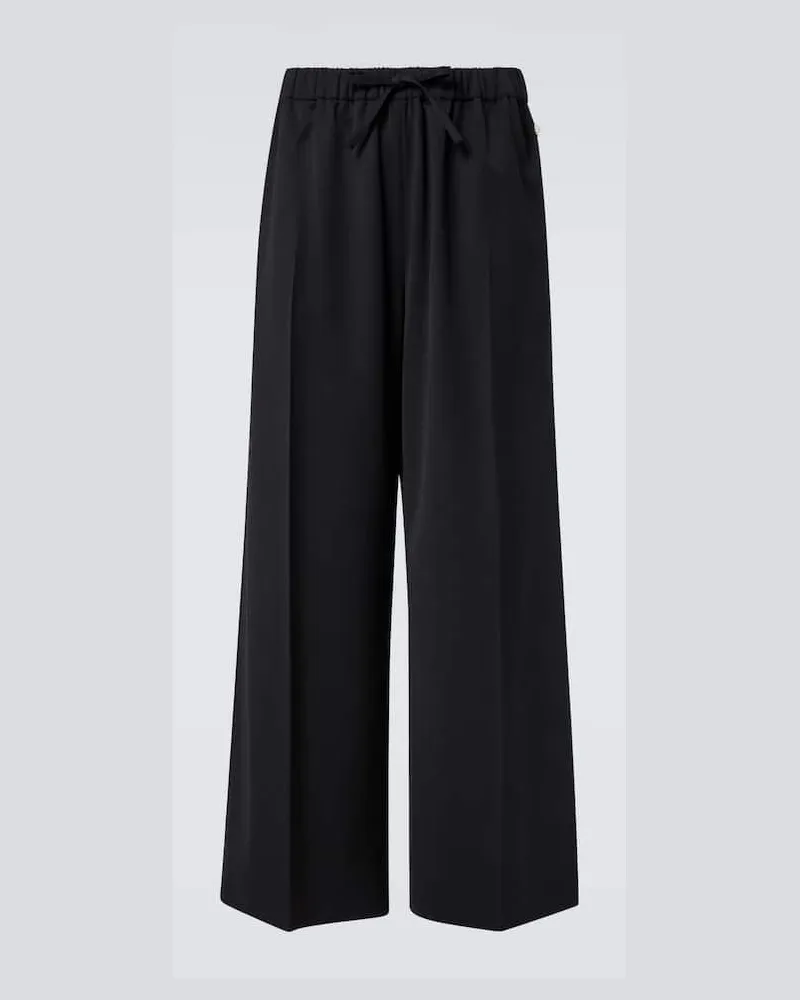 Simone Rocha Weite High-Rise-Hose Schwarz