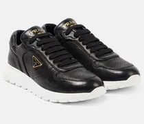 Sneakers aus Leder