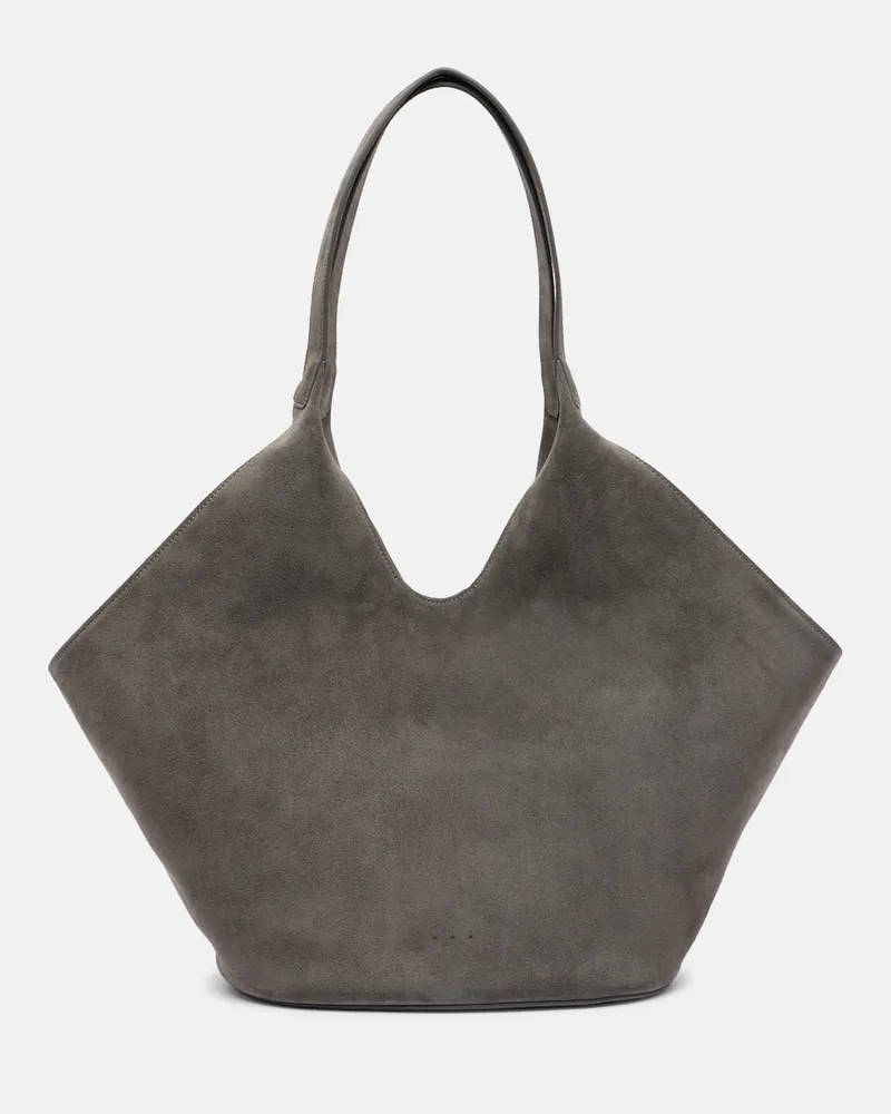 Aesther Ekme Tote Bag Phantom Large aus Veloursleder Grau