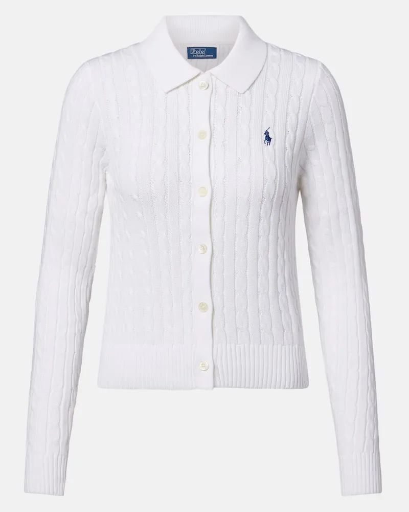 Ralph Lauren Cardigan aus Baumwolle Weiß