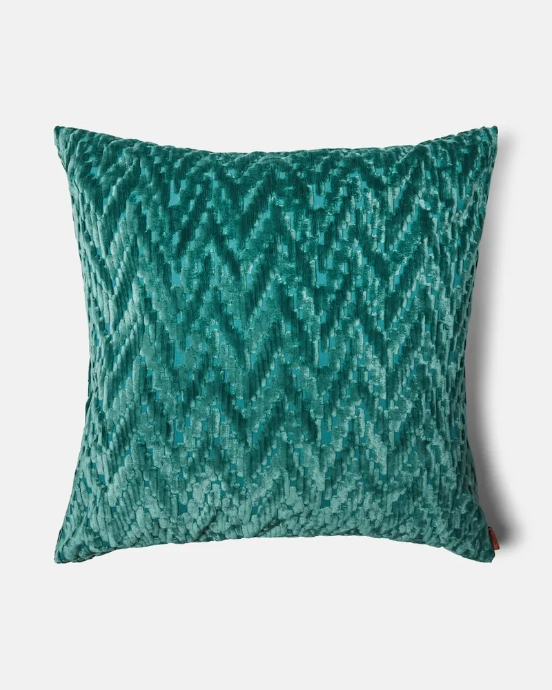 Missoni Kissen Fossile Zigzag Grün