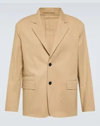 Lanvin Blazer aus einem Baumwollgemisch Beige