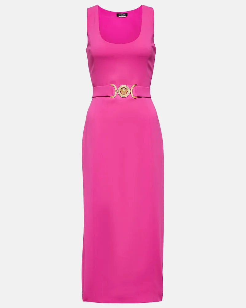 Versace Midikleid Medusa Biggie Rosa