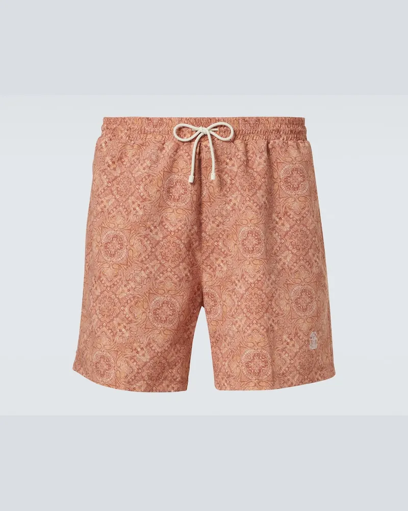 Brunello Cucinelli Badeshorts Orange