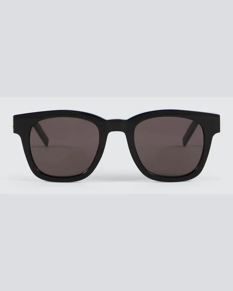 Saint Laurent Eckige Sonnenbrille SL M124 Schwarz